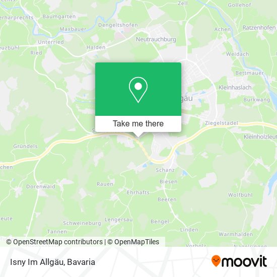 Карта Isny Im Allgäu