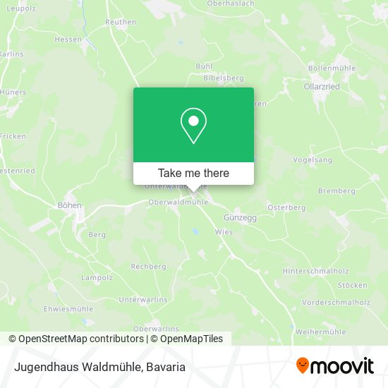 Jugendhaus Waldmühle map