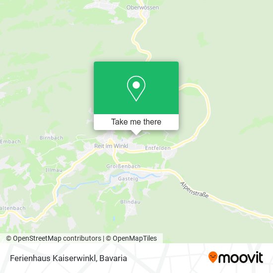 Ferienhaus Kaiserwinkl map