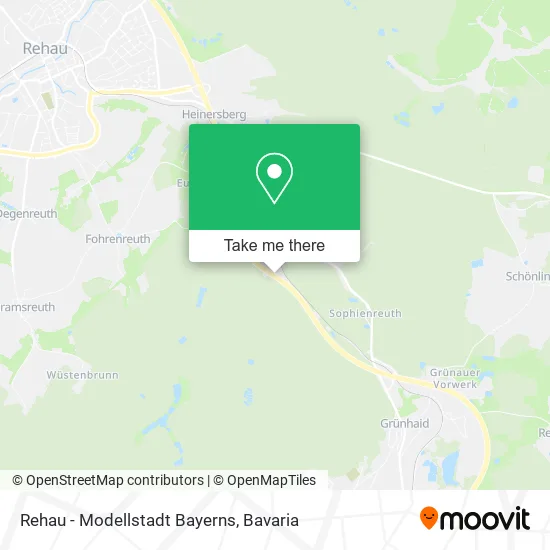 Карта Rehau - Modellstadt Bayerns