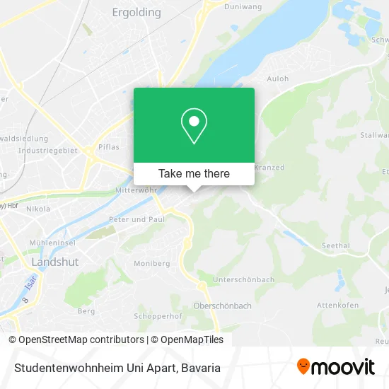 Карта Studentenwohnheim Uni Apart