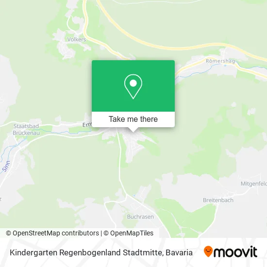 Карта Kindergarten Regenbogenland Stadtmitte