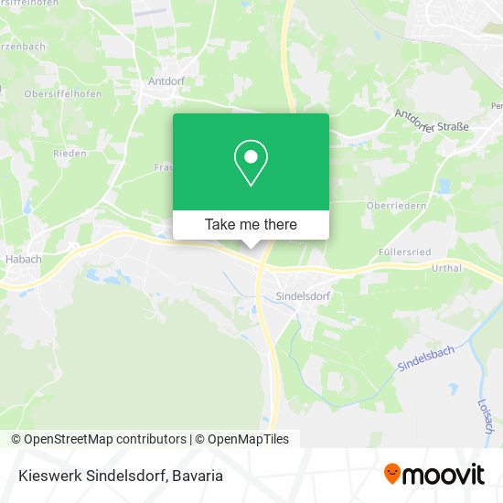 Карта Kieswerk Sindelsdorf