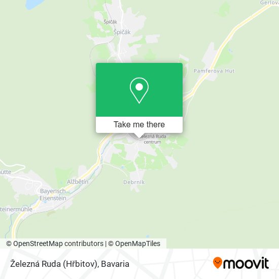 Železná Ruda (Hřbitov) map