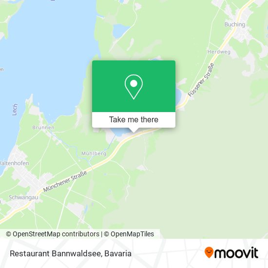 Restaurant Bannwaldsee map