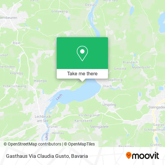 Карта Gasthaus Via Claudia Gusto