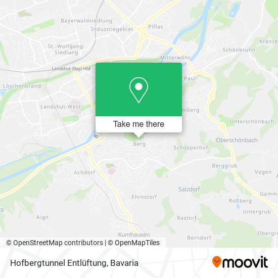 Карта Hofbergtunnel Entlüftung