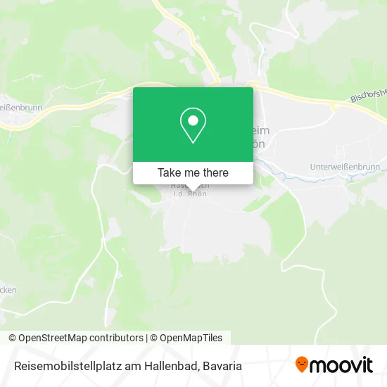 Карта Reisemobilstellplatz am Hallenbad