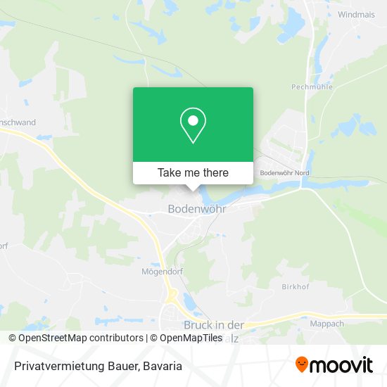 Privatvermietung Bauer map