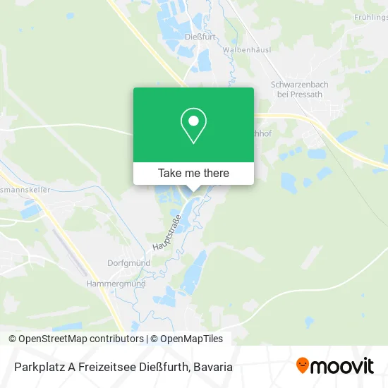 Карта Parkplatz A Freizeitsee Dießfurth