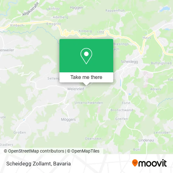 Карта Scheidegg Zollamt