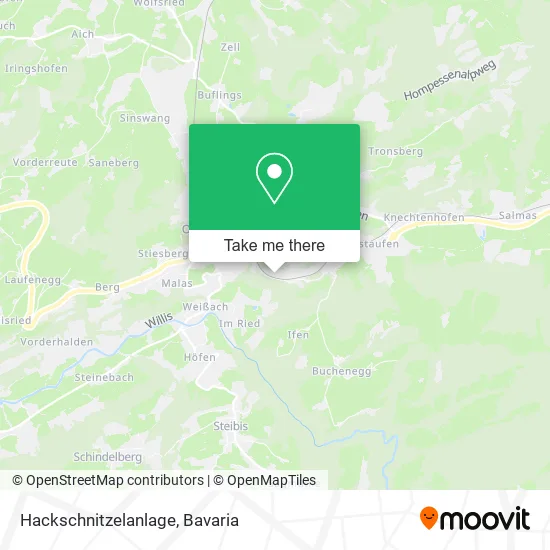 Карта Hackschnitzelanlage