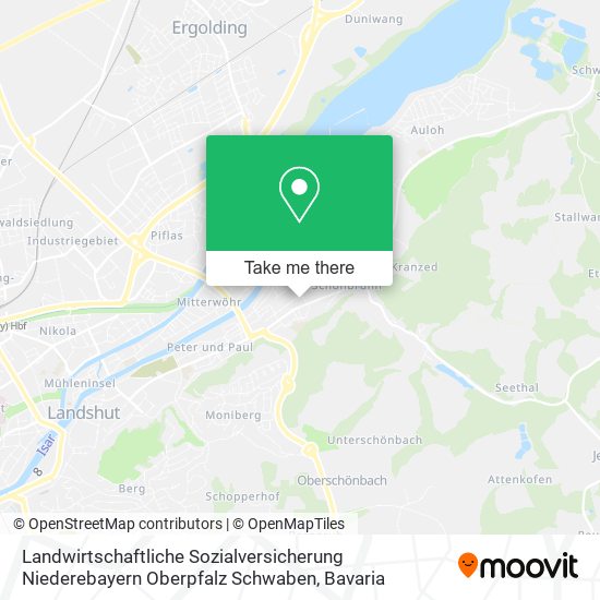 Landwirtschaftliche Sozialversicherung Niederebayern Oberpfalz Schwaben map
