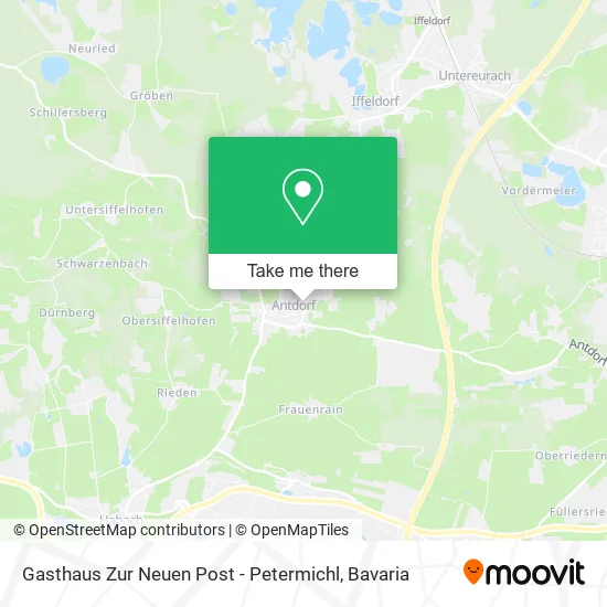Карта Gasthaus Zur Neuen Post - Petermichl
