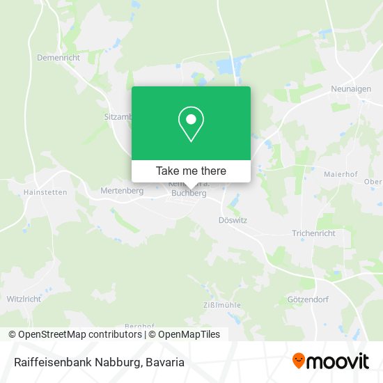 Raiffeisenbank Nabburg map