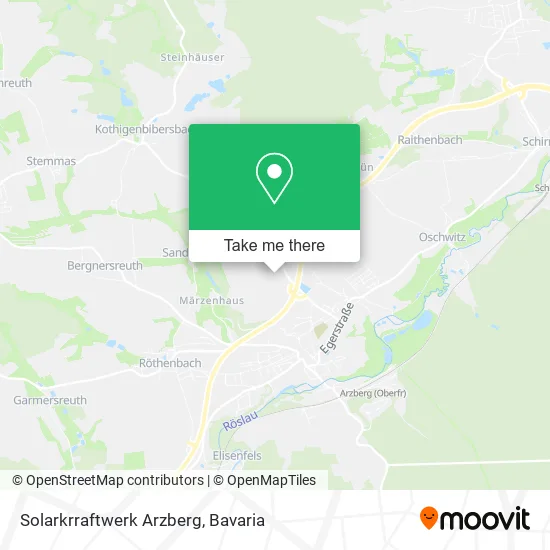 Карта Solarkrraftwerk Arzberg