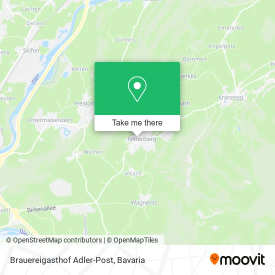 Карта Brauereigasthof Adler-Post