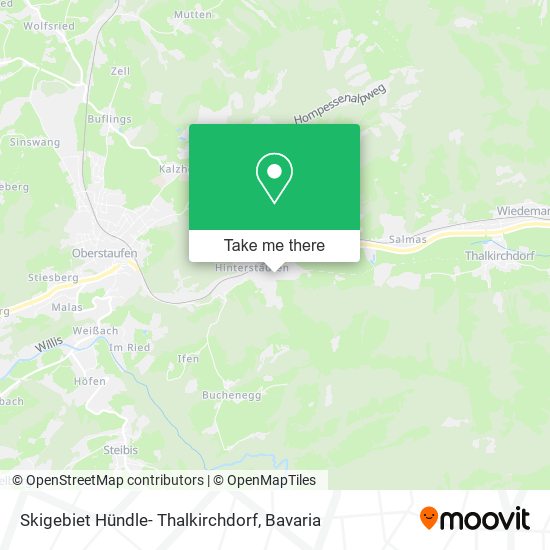 Skigebiet Hündle- Thalkirchdorf map