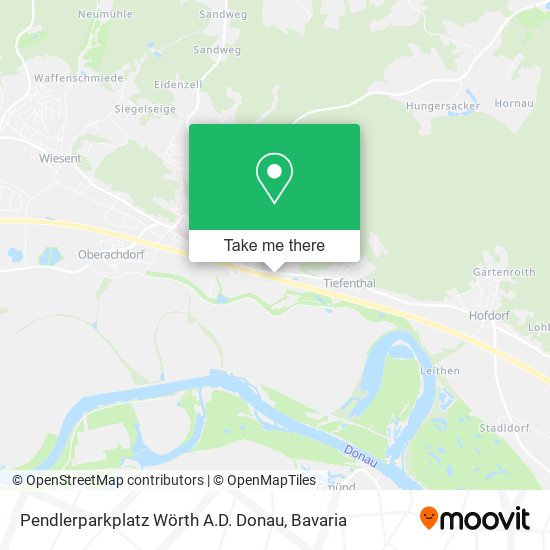 Карта Pendlerparkplatz Wörth A.D. Donau