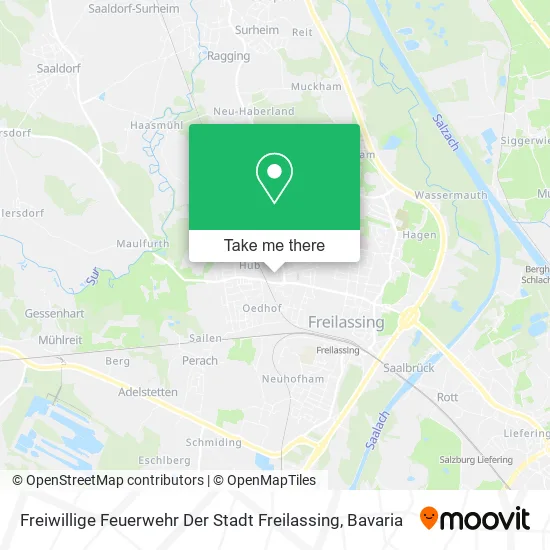 Карта Freiwillige Feuerwehr Der Stadt Freilassing