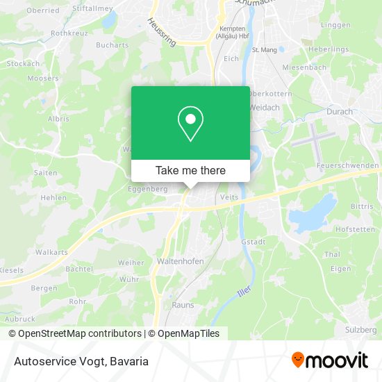 Autoservice Vogt map