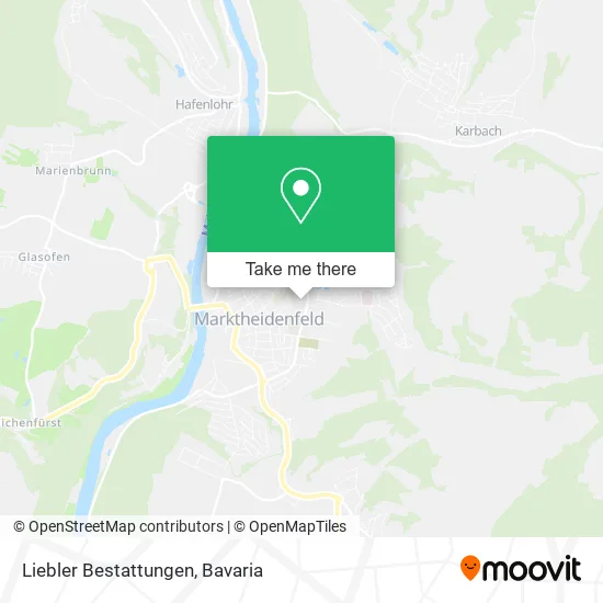 Карта Liebler Bestattungen