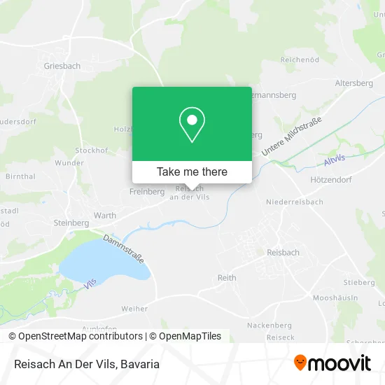 Карта Reisach An Der Vils