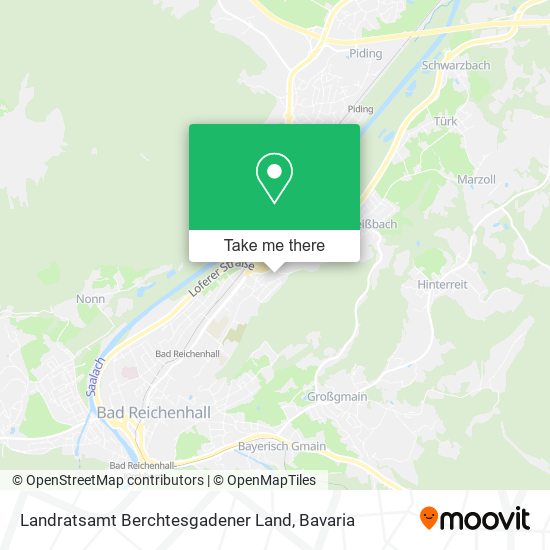 Landratsamt Berchtesgadener Land map