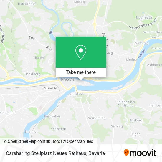 Карта Carsharing Stellplatz Neues Rathaus