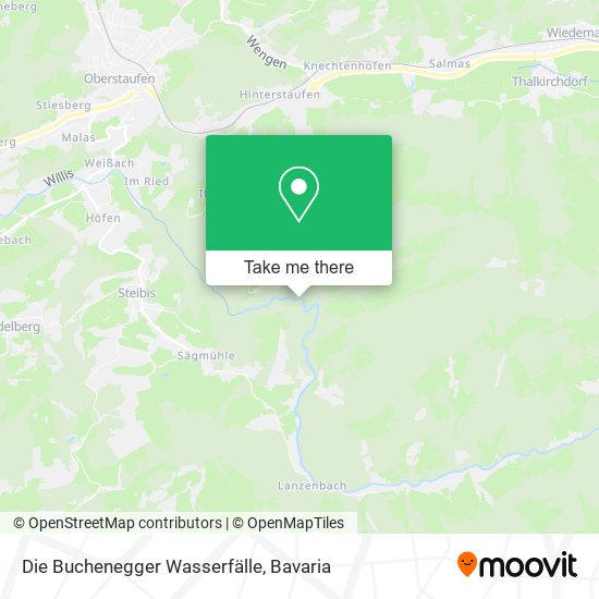 Die Buchenegger Wasserfälle map