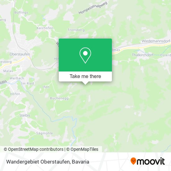 Wandergebiet Oberstaufen map