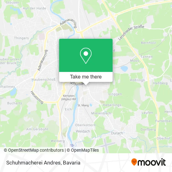Карта Schuhmacherei Andres