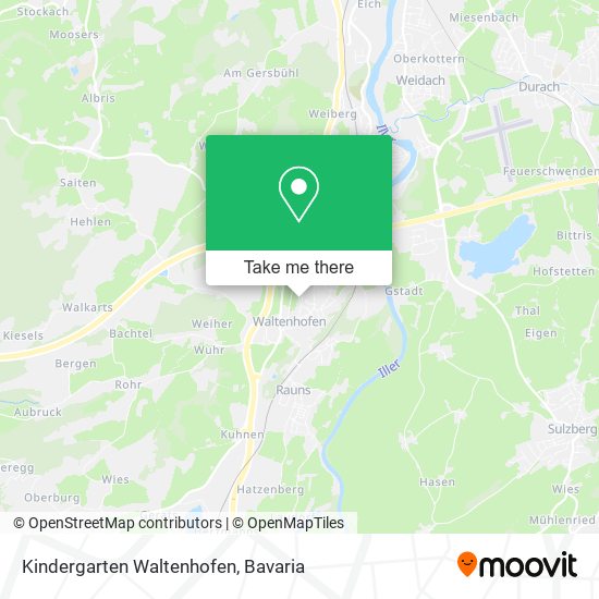 Kindergarten Waltenhofen map