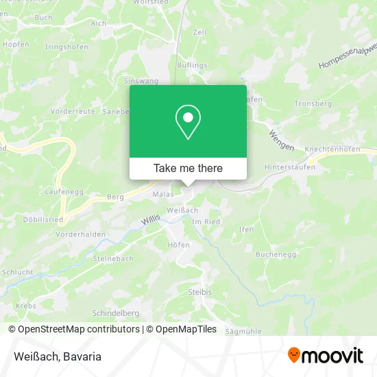 Карта Weißach