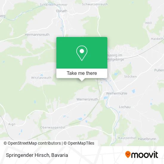 Springender Hirsch map