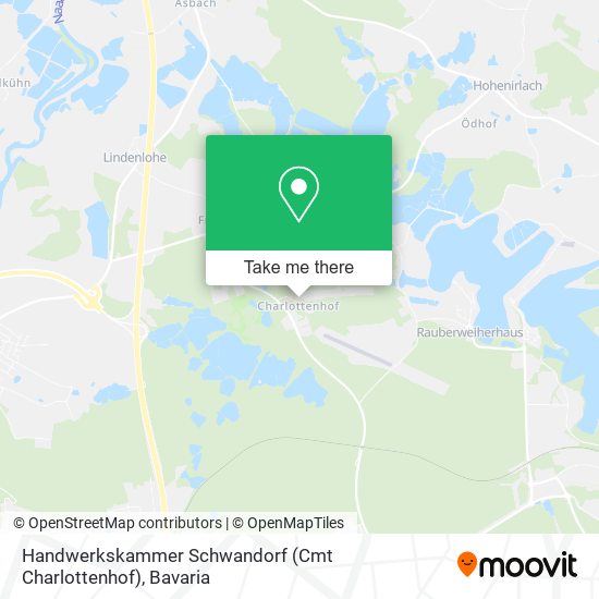 Handwerkskammer Schwandorf (Cmt Charlottenhof) map