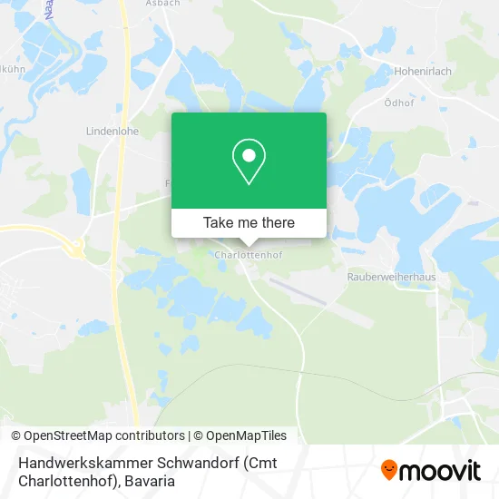 Карта Handwerkskammer Schwandorf (Cmt Charlottenhof)