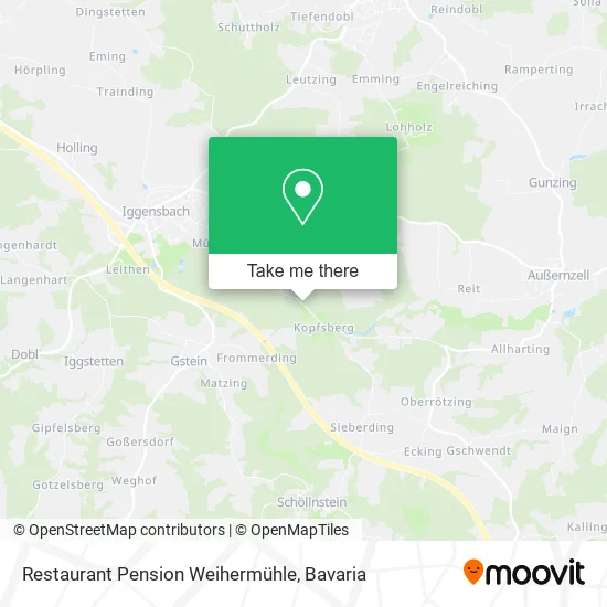 Карта Restaurant Pension Weihermühle