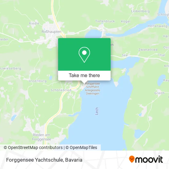Карта Forggensee Yachtschule