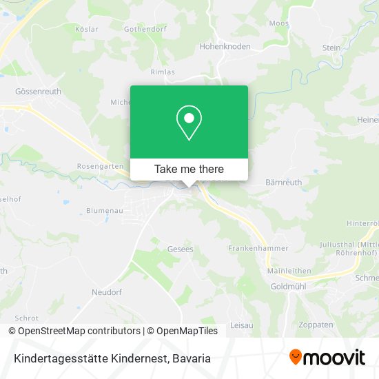 Карта Kindertagesstätte Kindernest