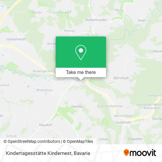 Карта Kindertagesstätte Kindernest
