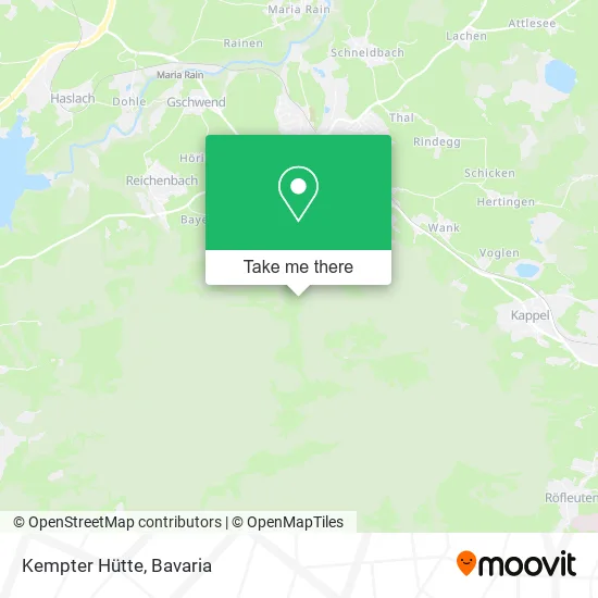 Карта Kempter Hütte