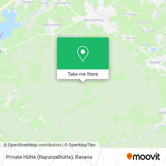 Private Hütte (Rapunzelhütte) map
