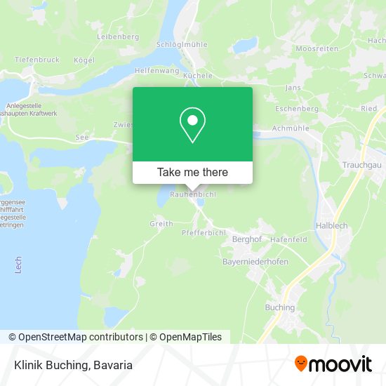 Klinik Buching map