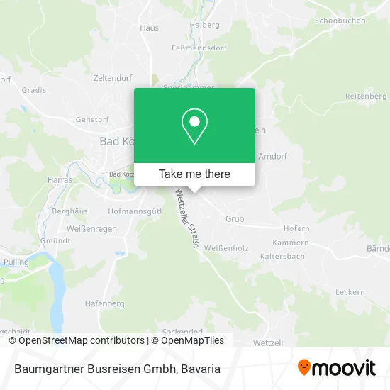 Карта Baumgartner Busreisen Gmbh