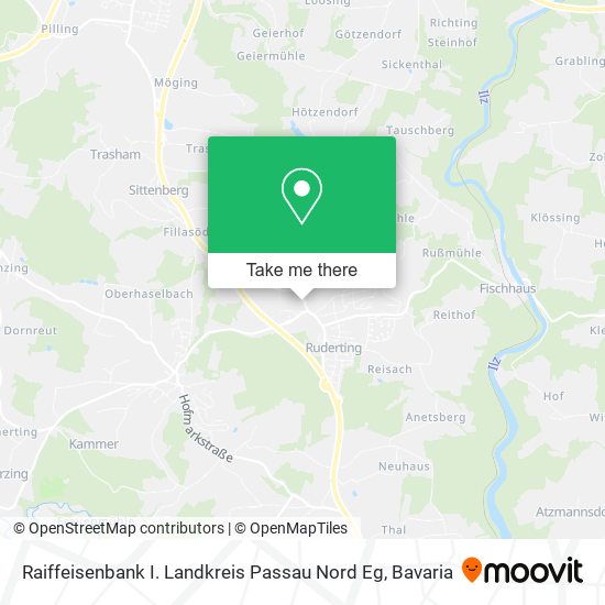 Raiffeisenbank I. Landkreis Passau Nord Eg map