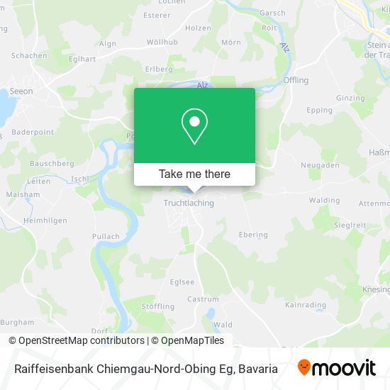 Raiffeisenbank Chiemgau-Nord-Obing Eg map
