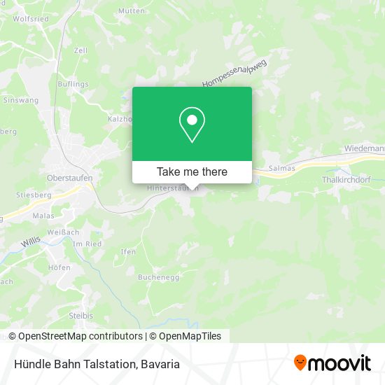 Hündle Bahn Talstation map