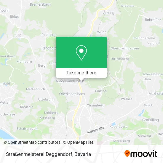 Карта Straßenmeisterei Deggendorf