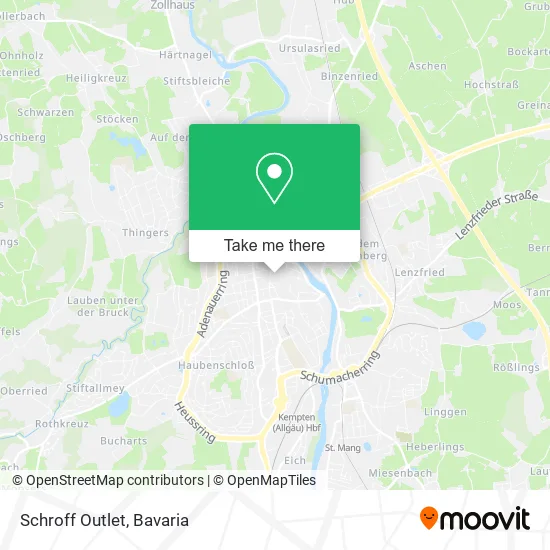 Карта Schroff Outlet
